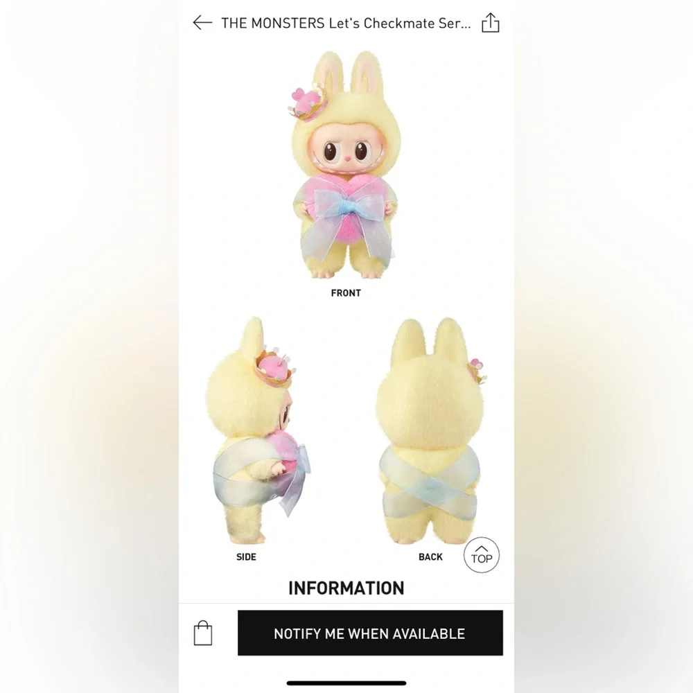 Labubu Let’s Checkmate QUEEN Vinyl Face Plush Pendant - Picture 10 of 11